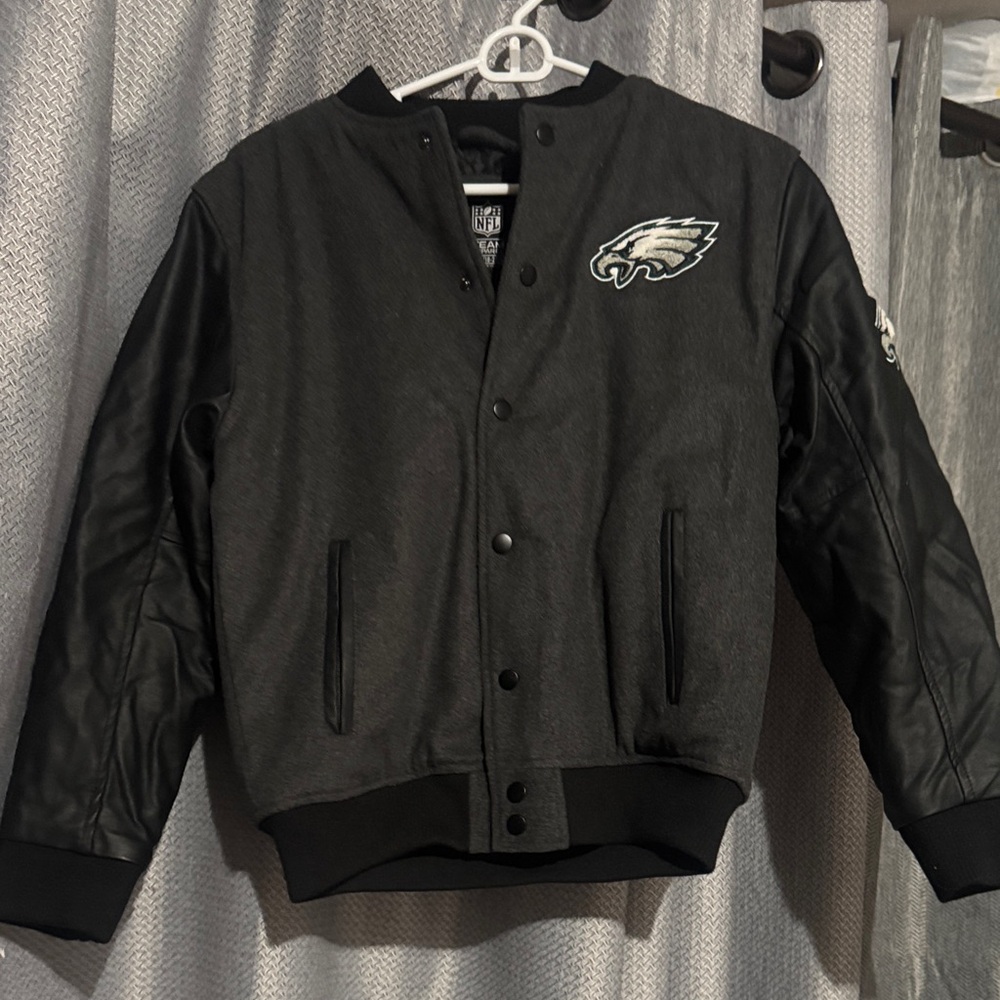 Philadelphia Eagles Black Varsity Jacket